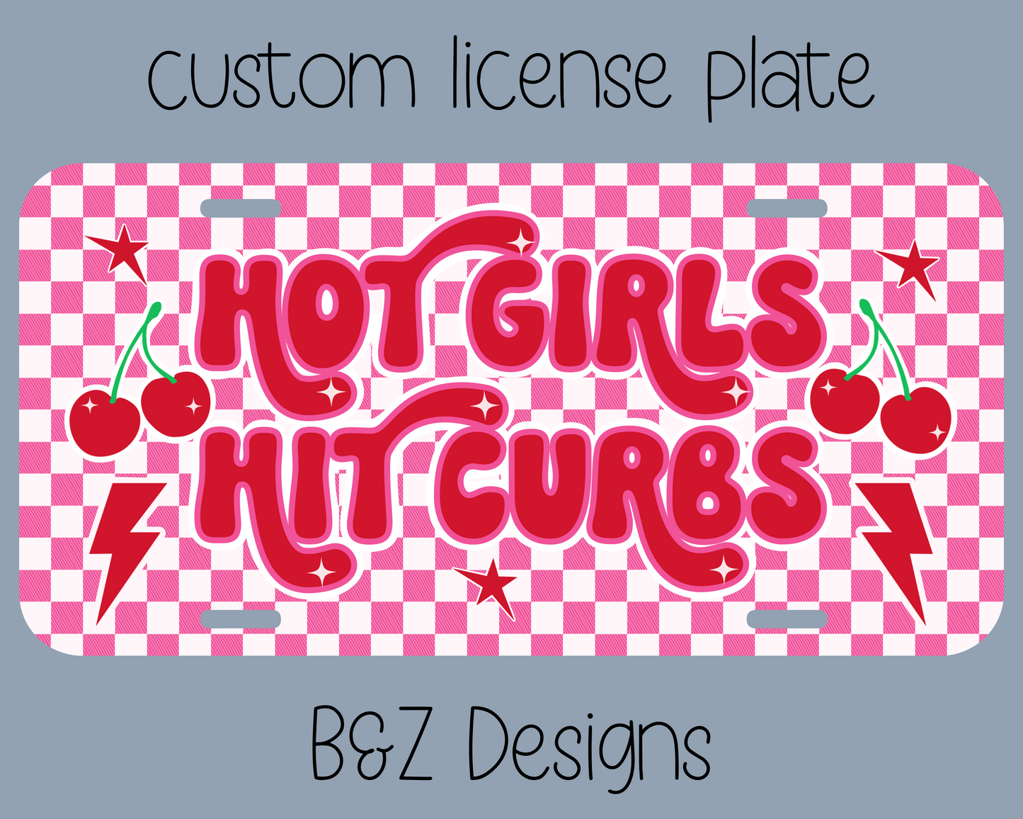 Hot Girls Hit Curbs License Plate