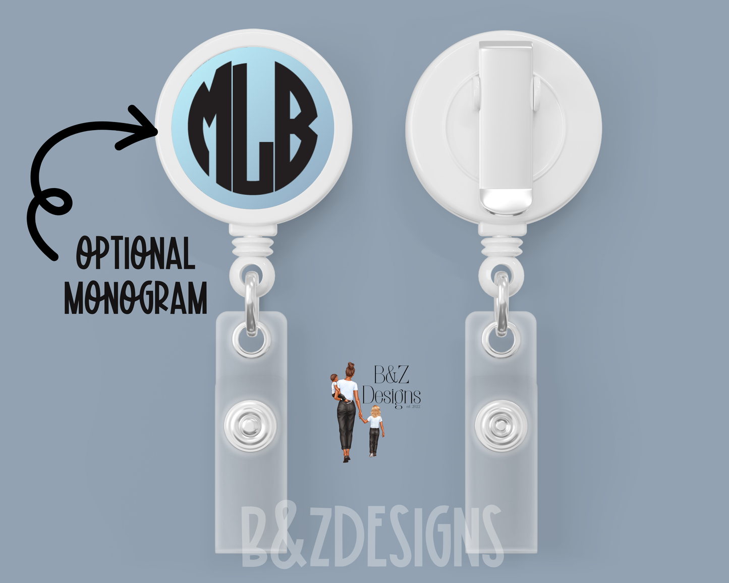 Ombre (4 Options) Retractable Badge Reel