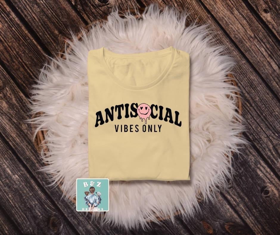 Antisocial Vibes Only Tee/Crew