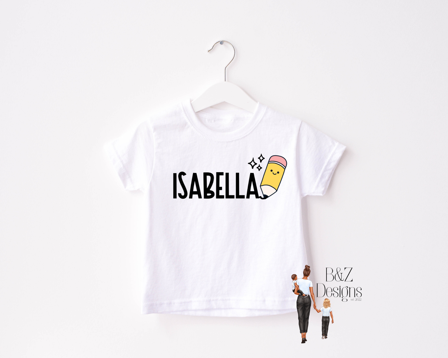 Retro Pencil Name Tee