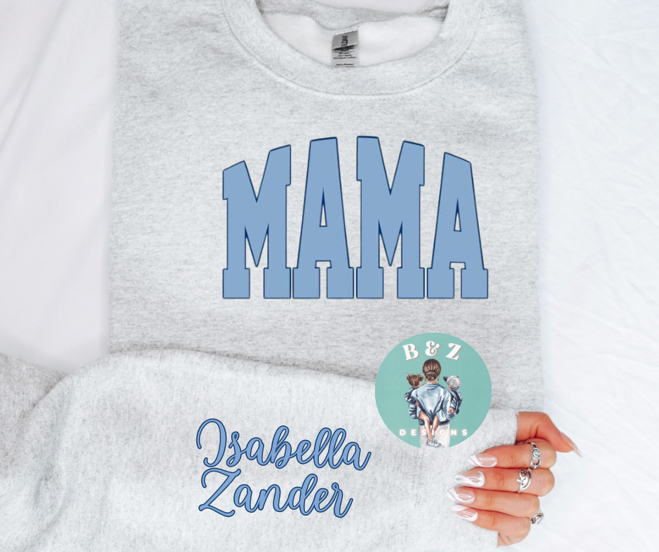Mama Crews with Names on Sleeve
