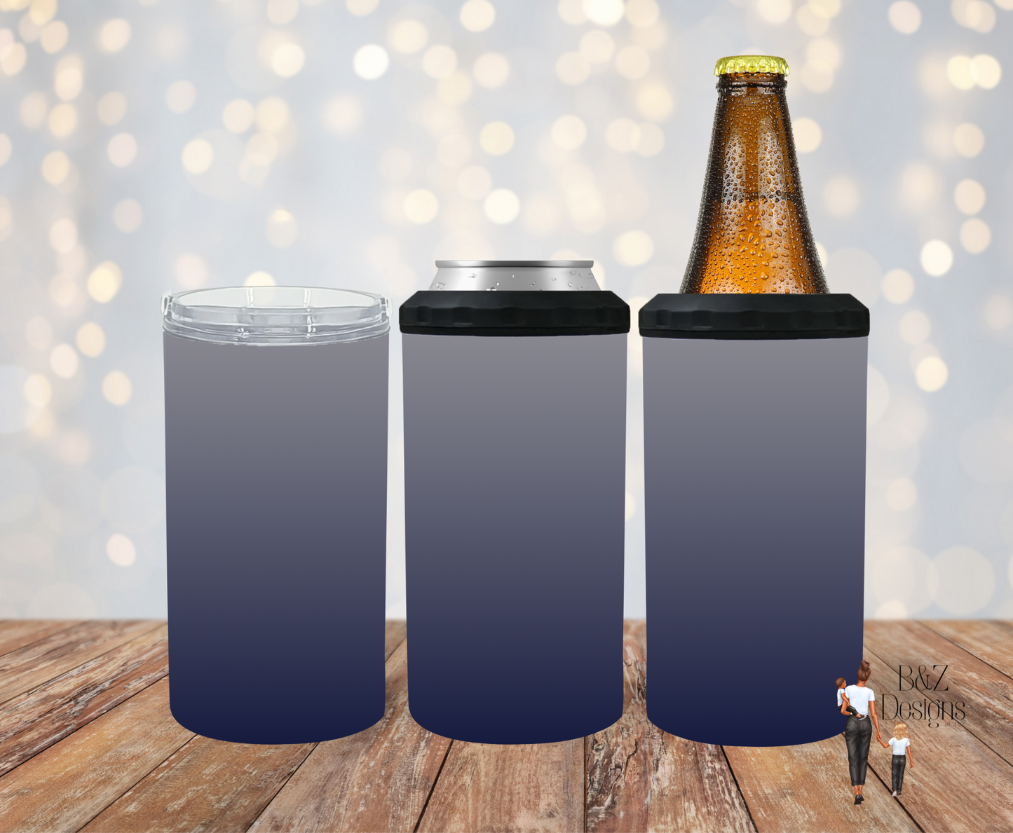 Dark Ombre (2 Options) Can Cooler Combo