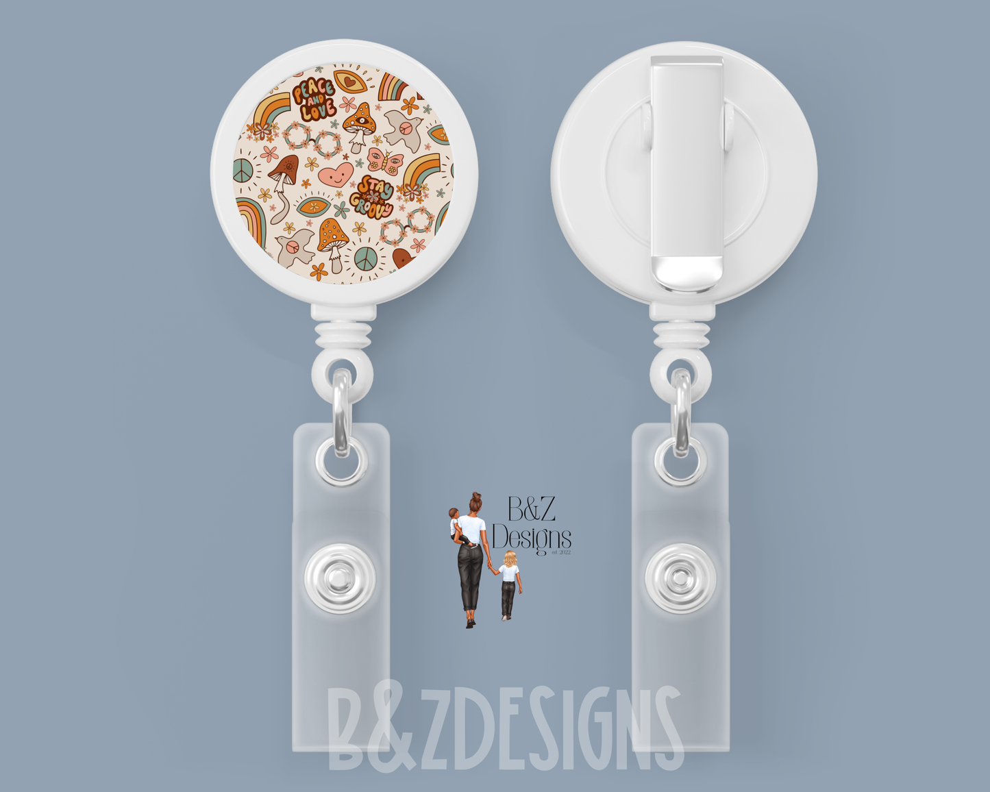 Groovy Retractable Badge Reel