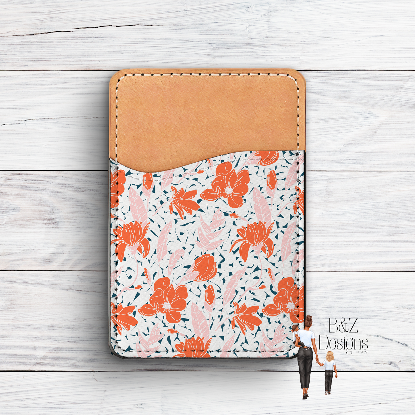 Flowers Phone Card Holder