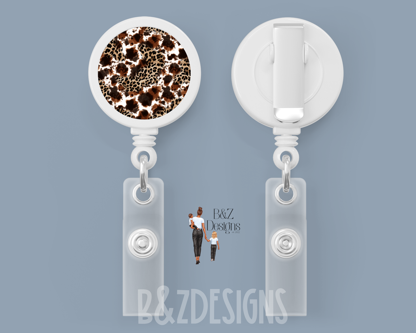 Cow/Leopard Retractable Badge Reel