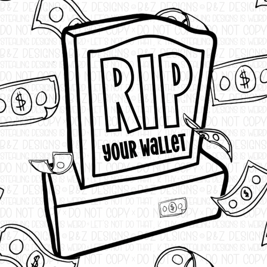 2x2” RIP Your Wallet Label Pack