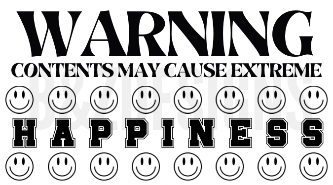 WARNING Small Labels Pack