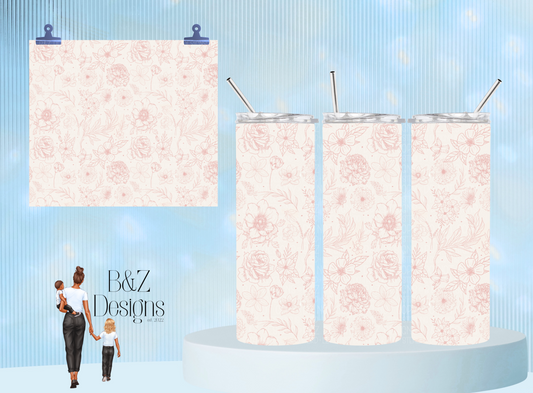 20oz Floral Tumbler