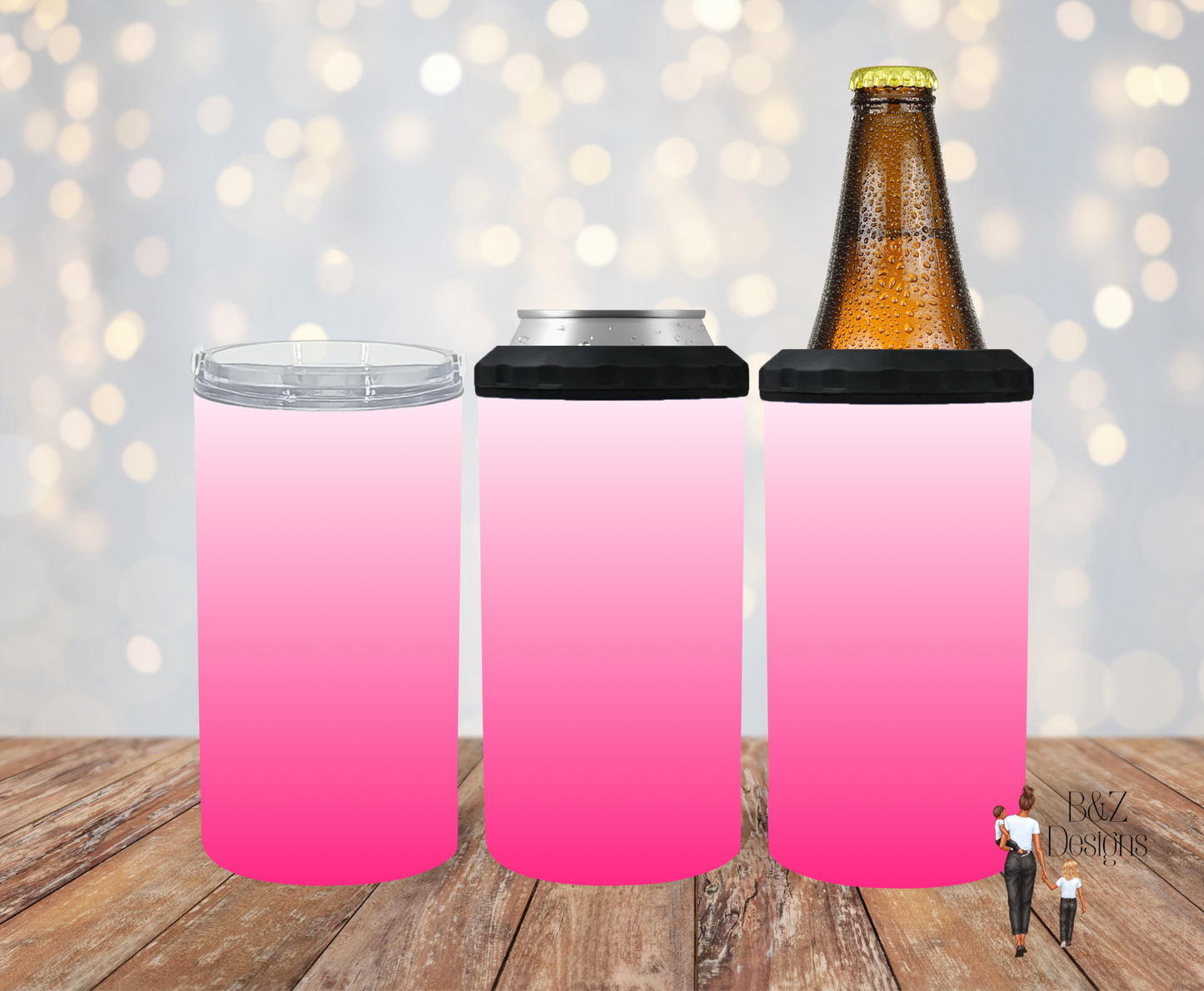 Neon Ombre (4 options) Can Cooler Combo