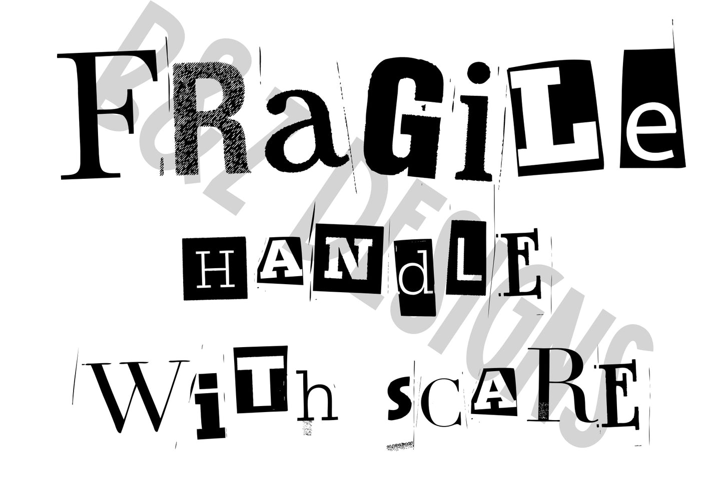 Fragile Handle With Care Big Labels