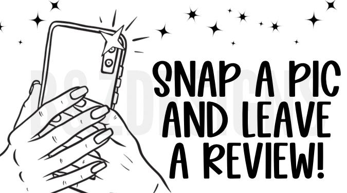 Snap A Pic & Leave A Review Small Labels Pack