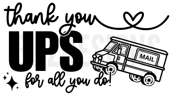 Thank You UPS Small Labels Pack