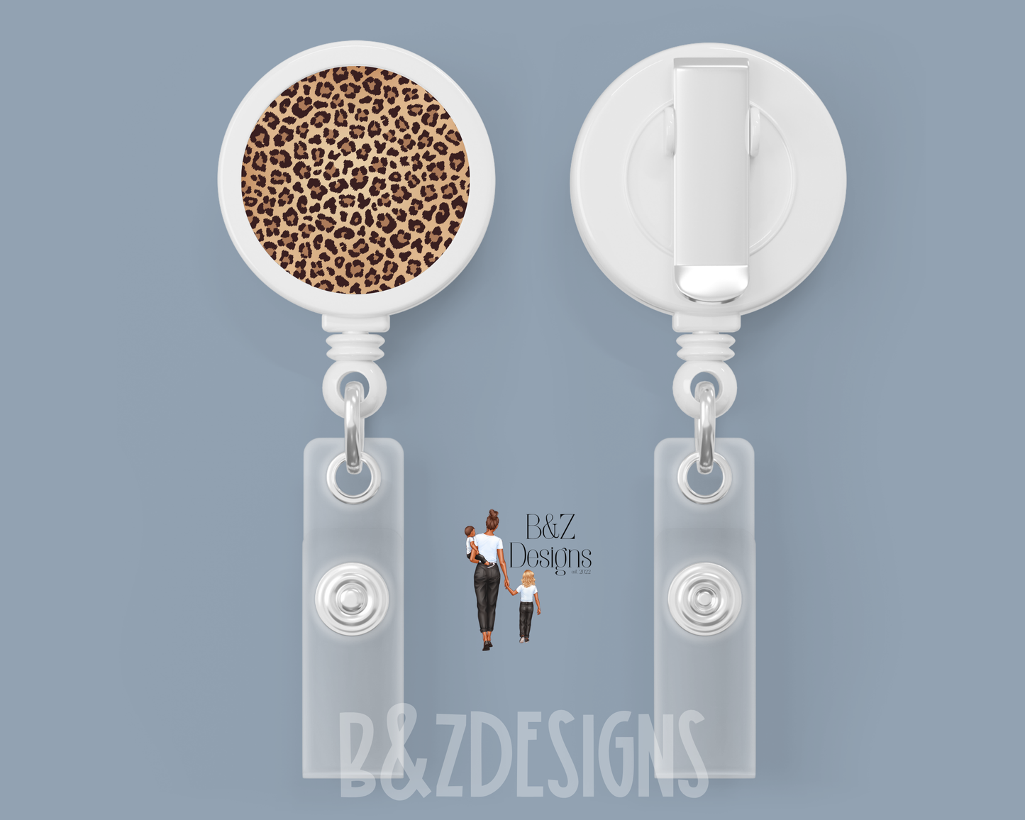 Cheetah Retractable Badge Reel