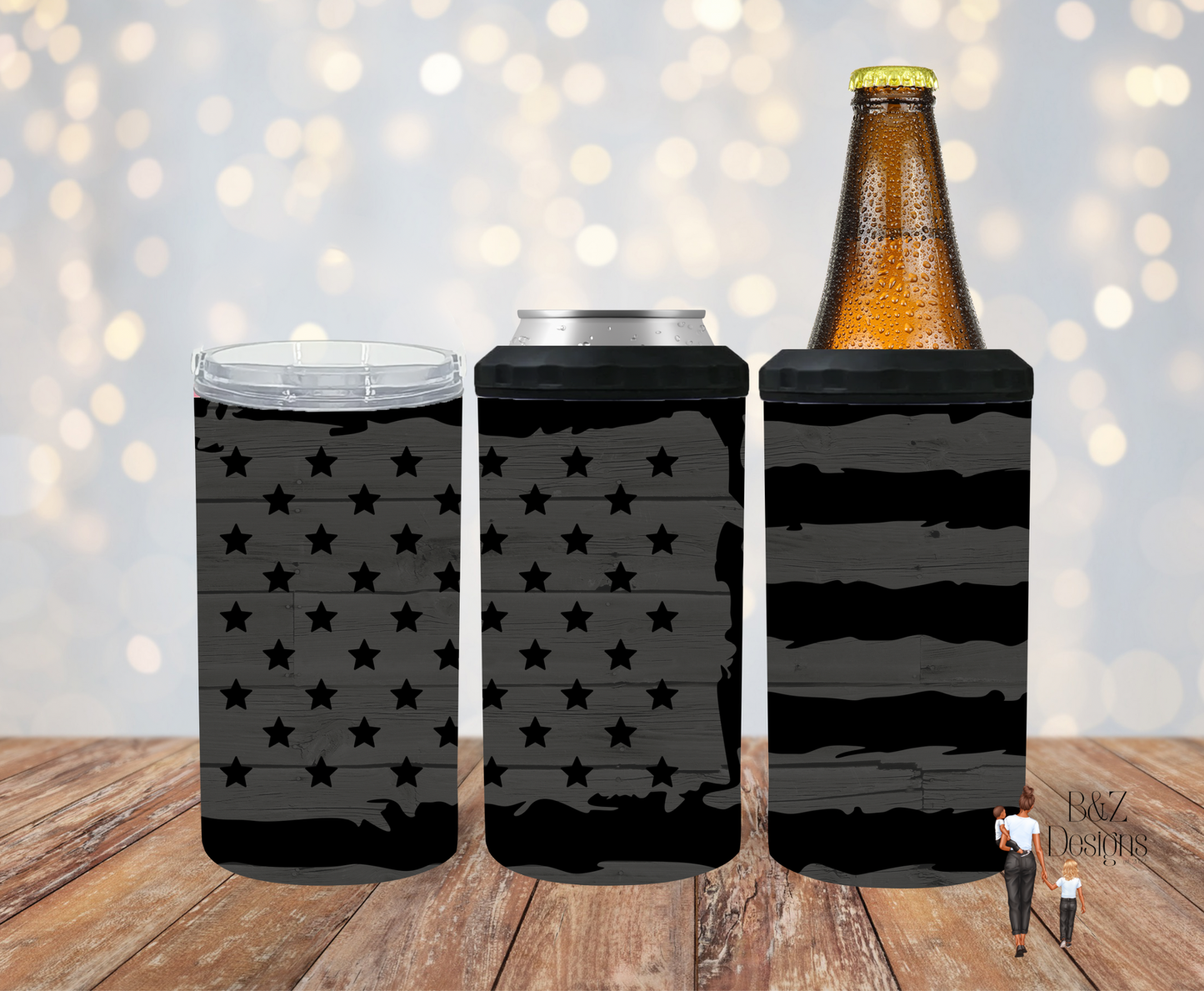 Flag Can Cooler Combo