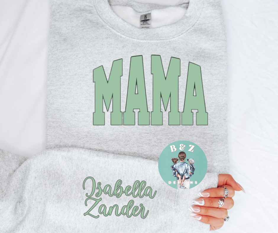 Mama Crews with Names on Sleeve