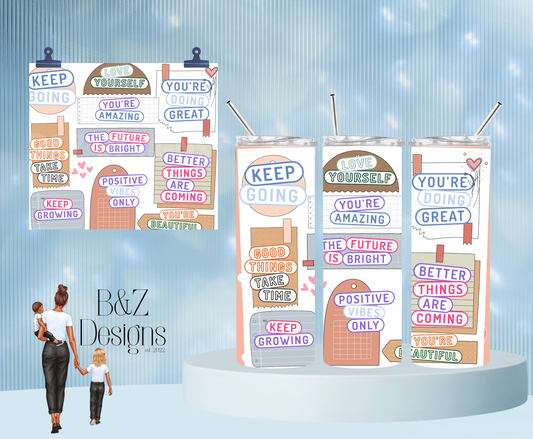 20oz Positive Reminders Tumbler