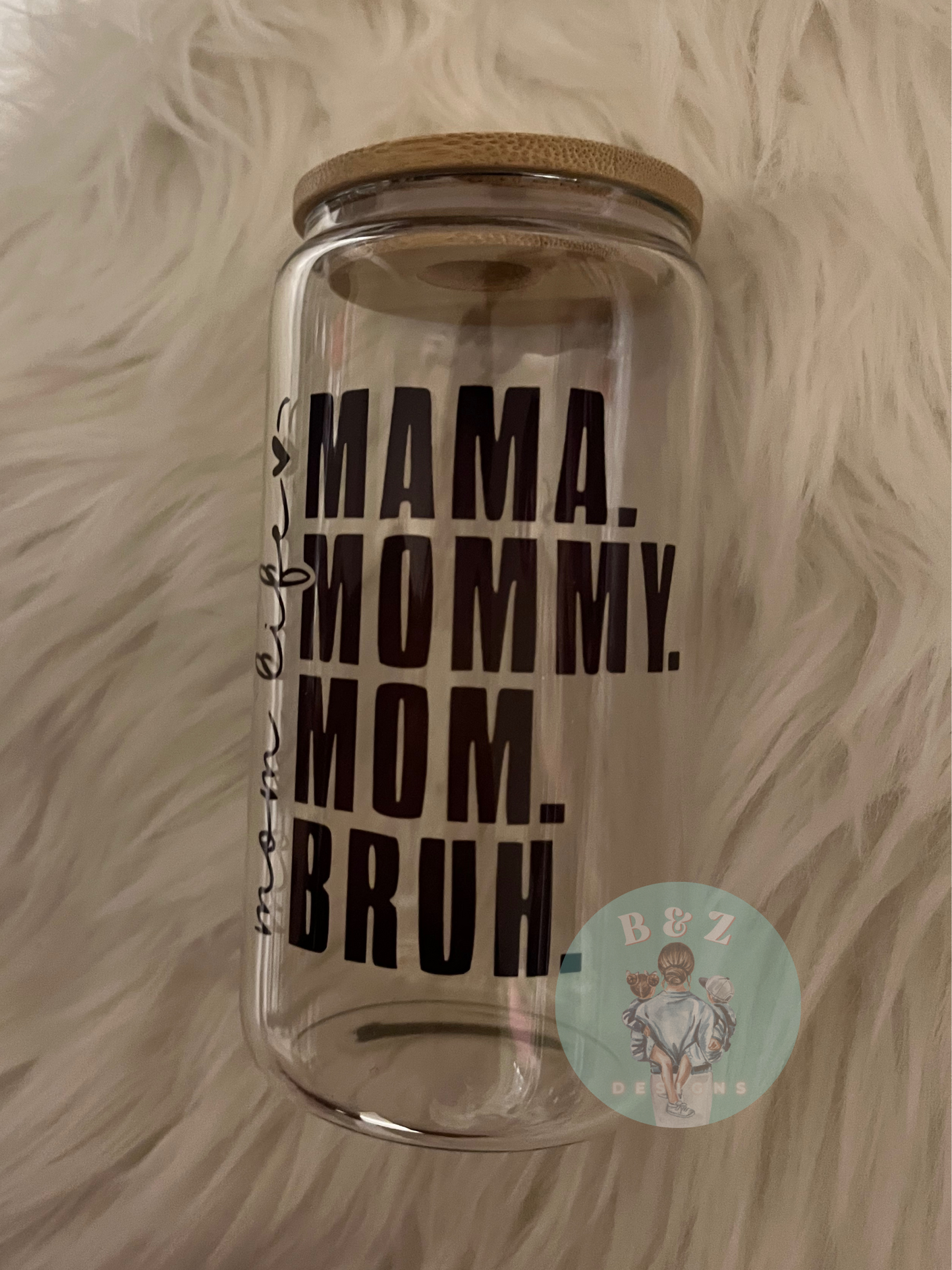 Mom Life 16oz Glass