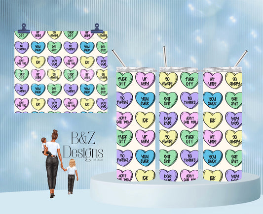 20oz Mean Hearts Tumbler