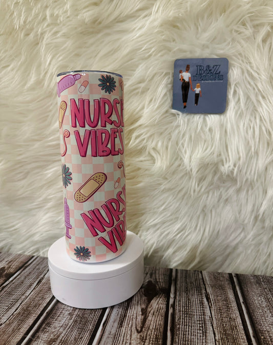20oz Retro Nurse Vibes Tumbler
