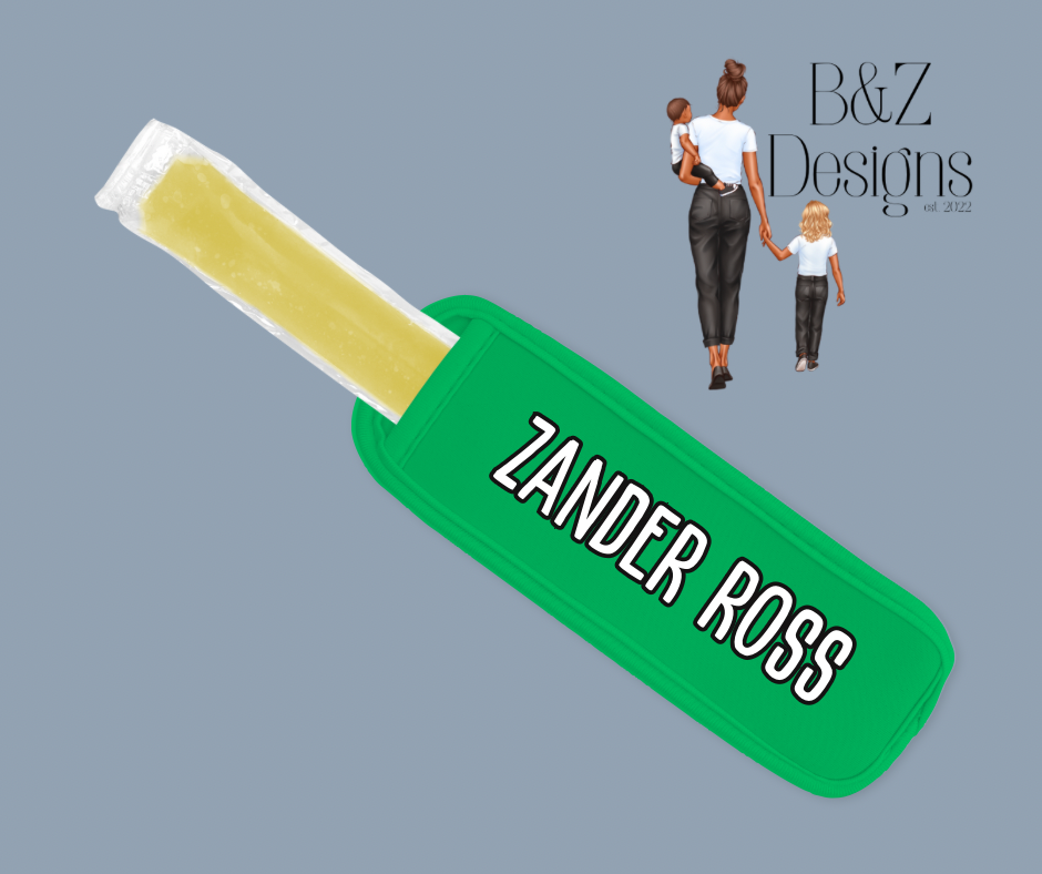 Green Name Popsicle Holder