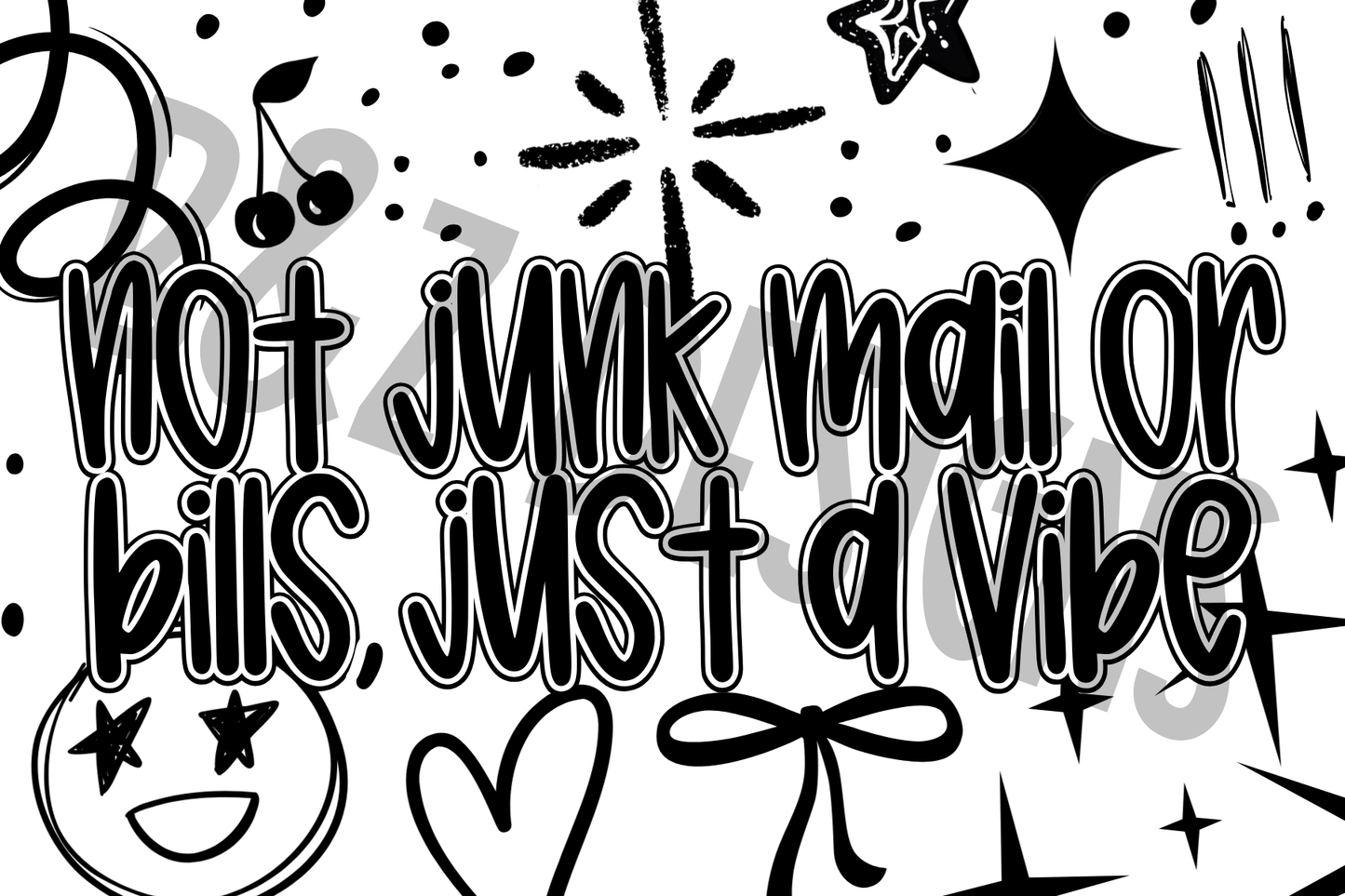 3x2 Not Junk Mail Or Bills Label Pack