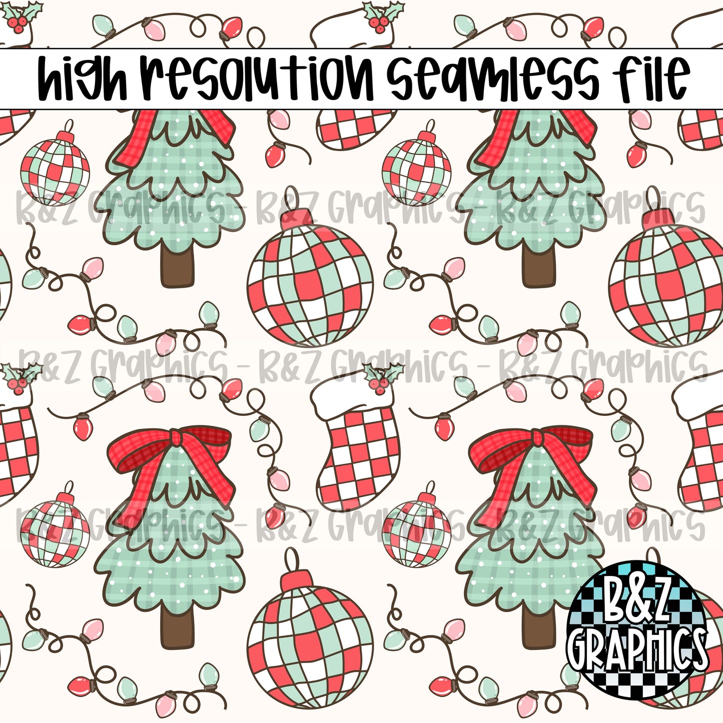 Retro Christmas Seamless