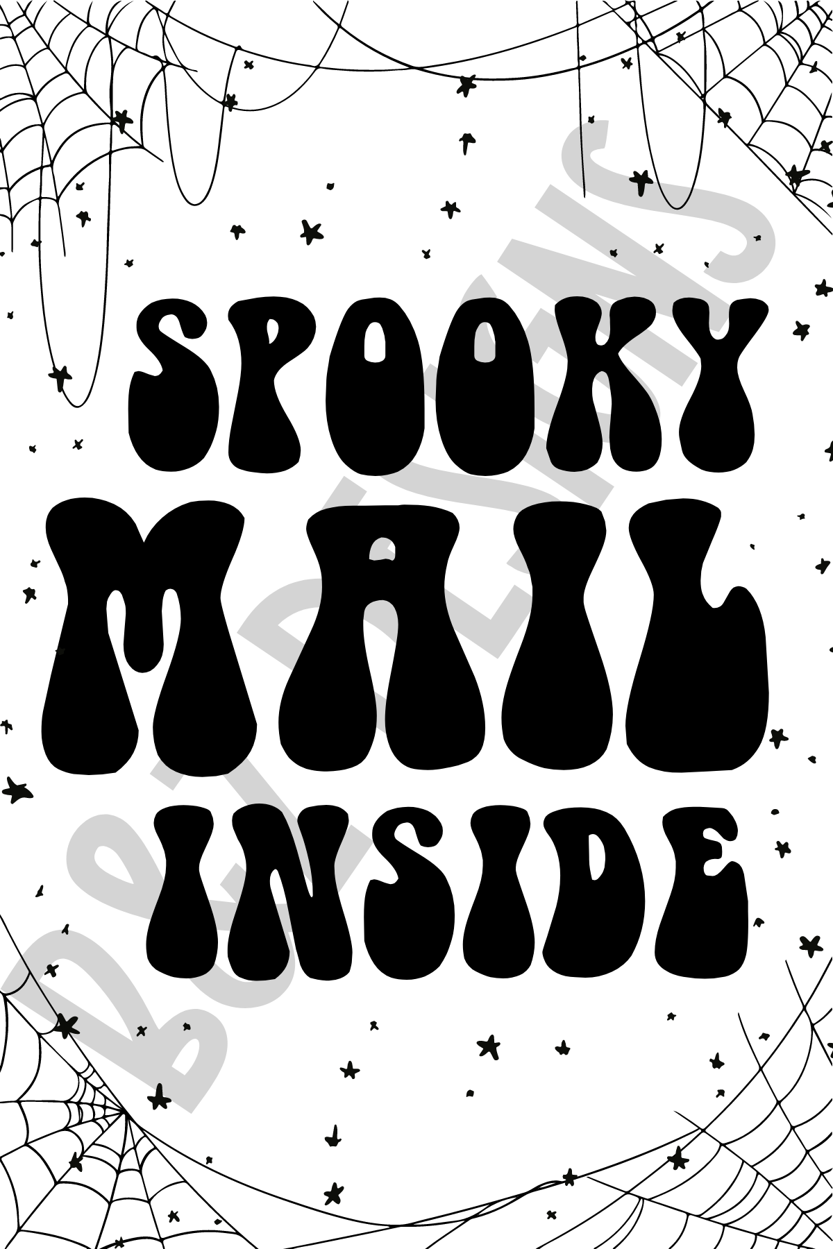 Spooky Mail Inside Big Labels