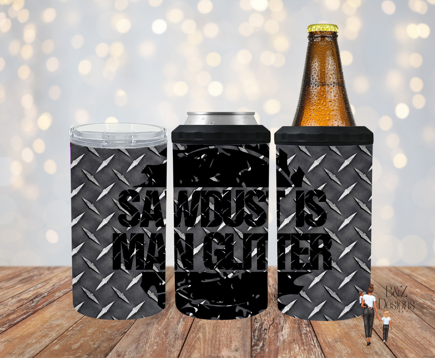 Sawdust Is Man Glitter Can Cooler Combo