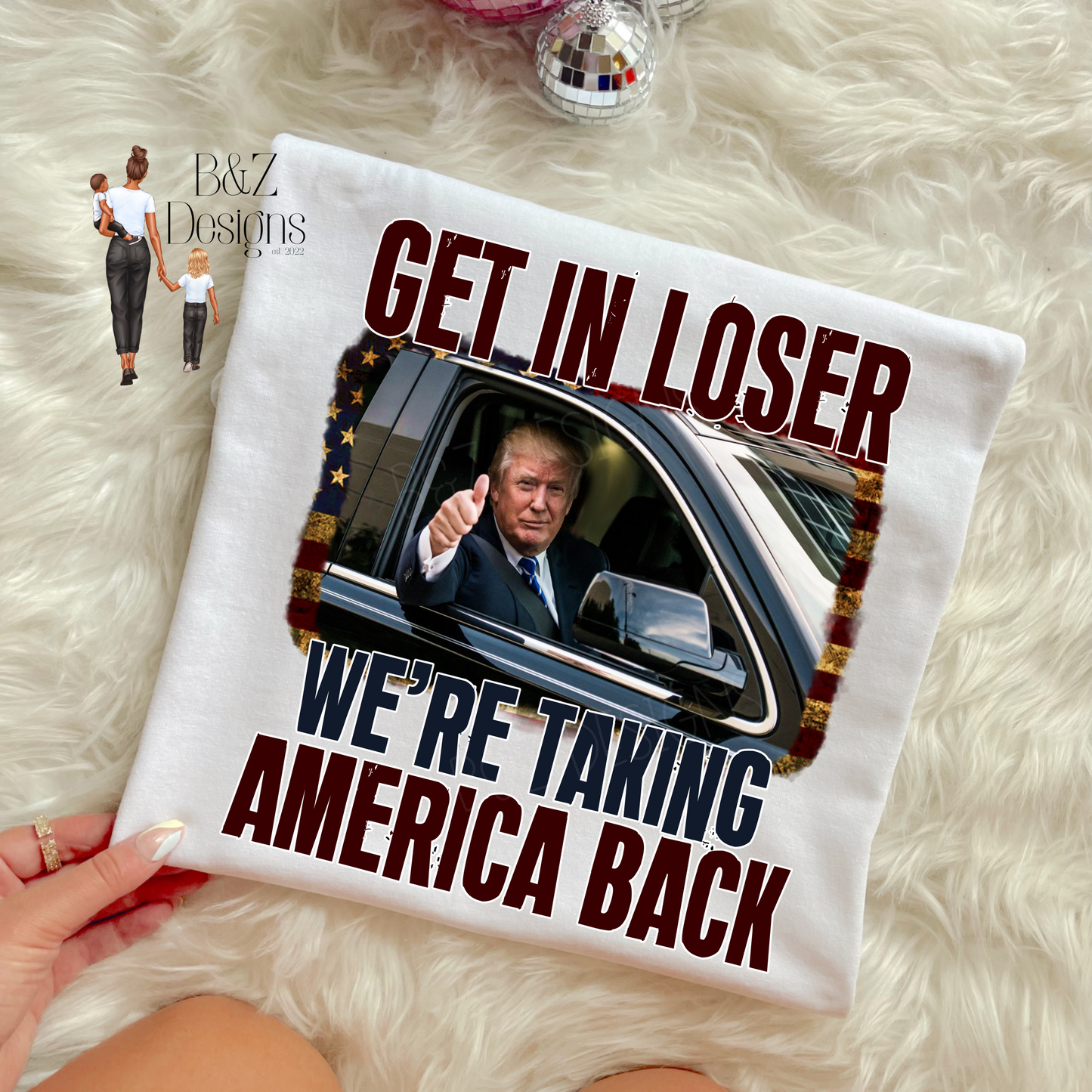 Get In Loser, We’re Taking America Back Tee/Crew
