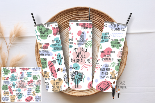 20oz Christian Affirmations Tumbler