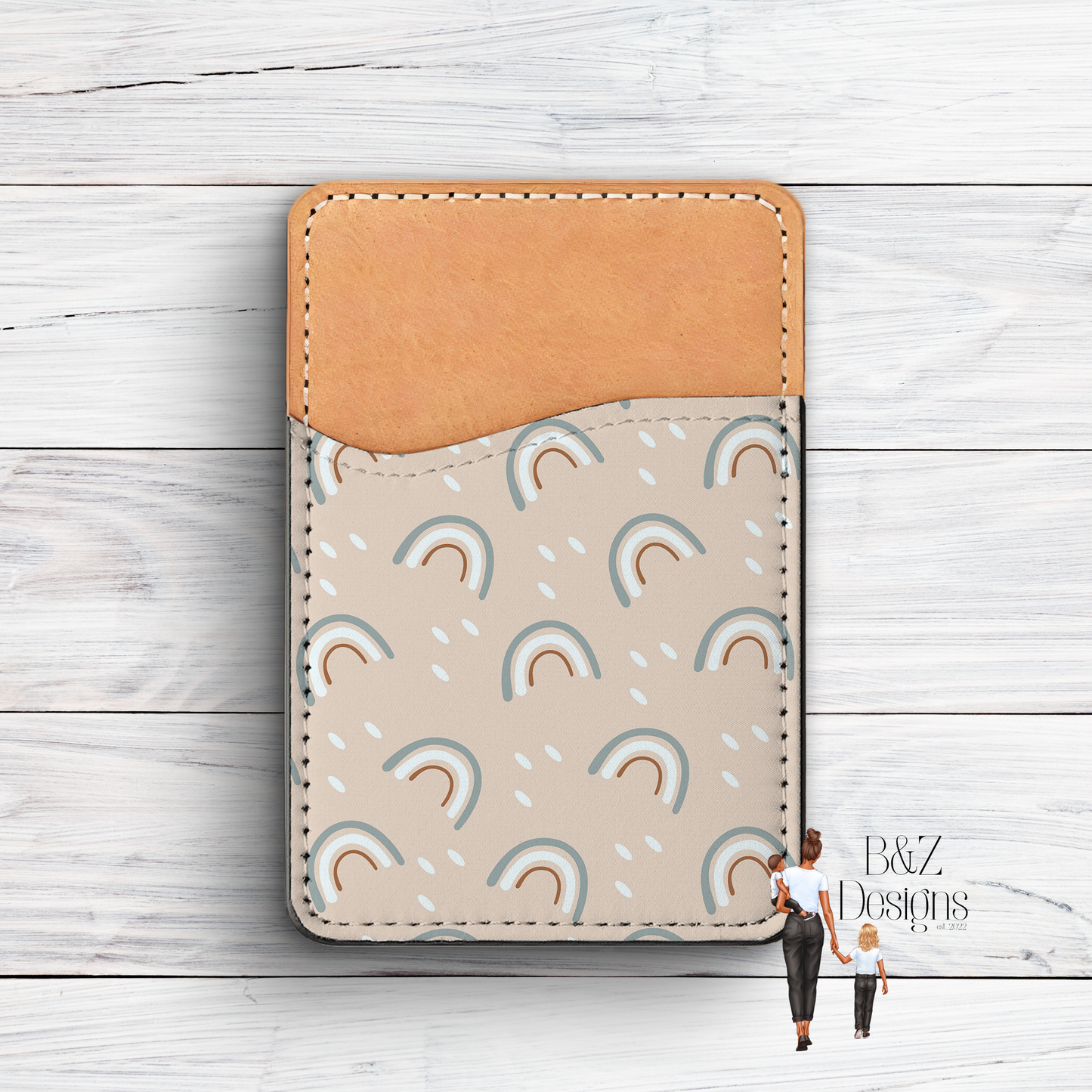 Boho Rainbows Phone Card Holder