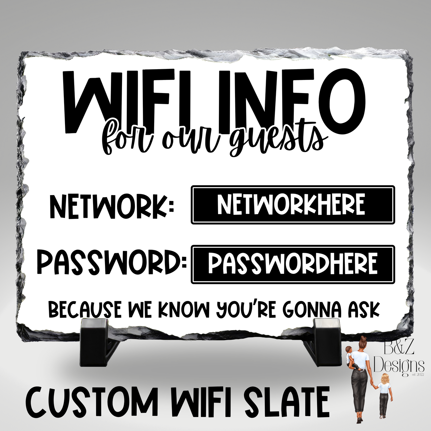 Custom WiFi Plaque