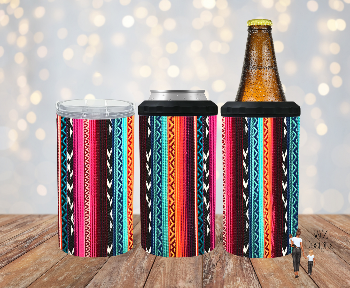Serape Can Cooler Combo