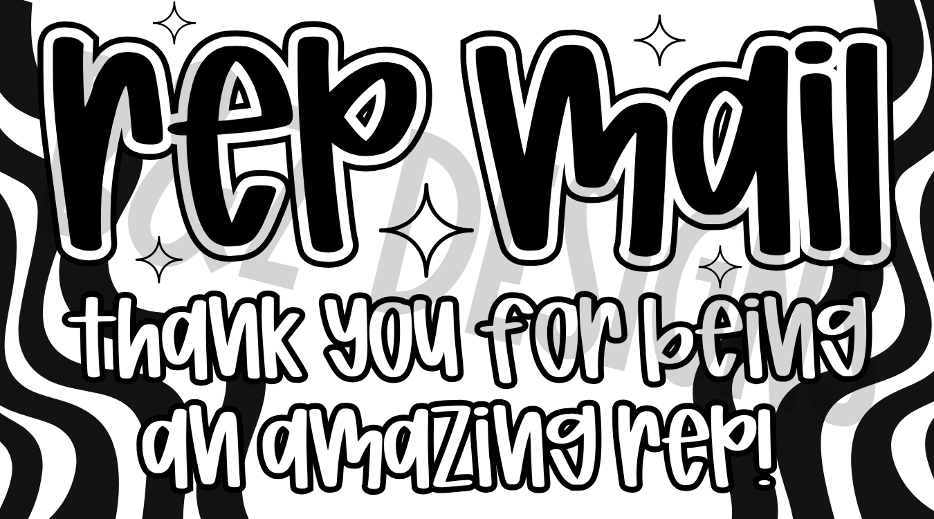 Rep Mail Small Labels Pack