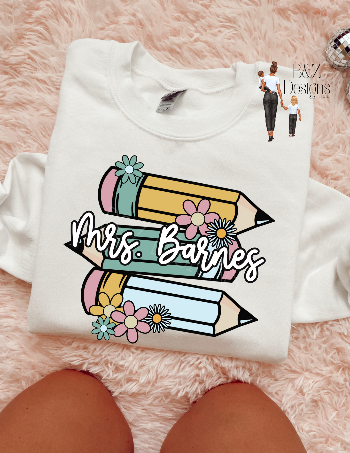 Custom Name Teacher Tee/Crew