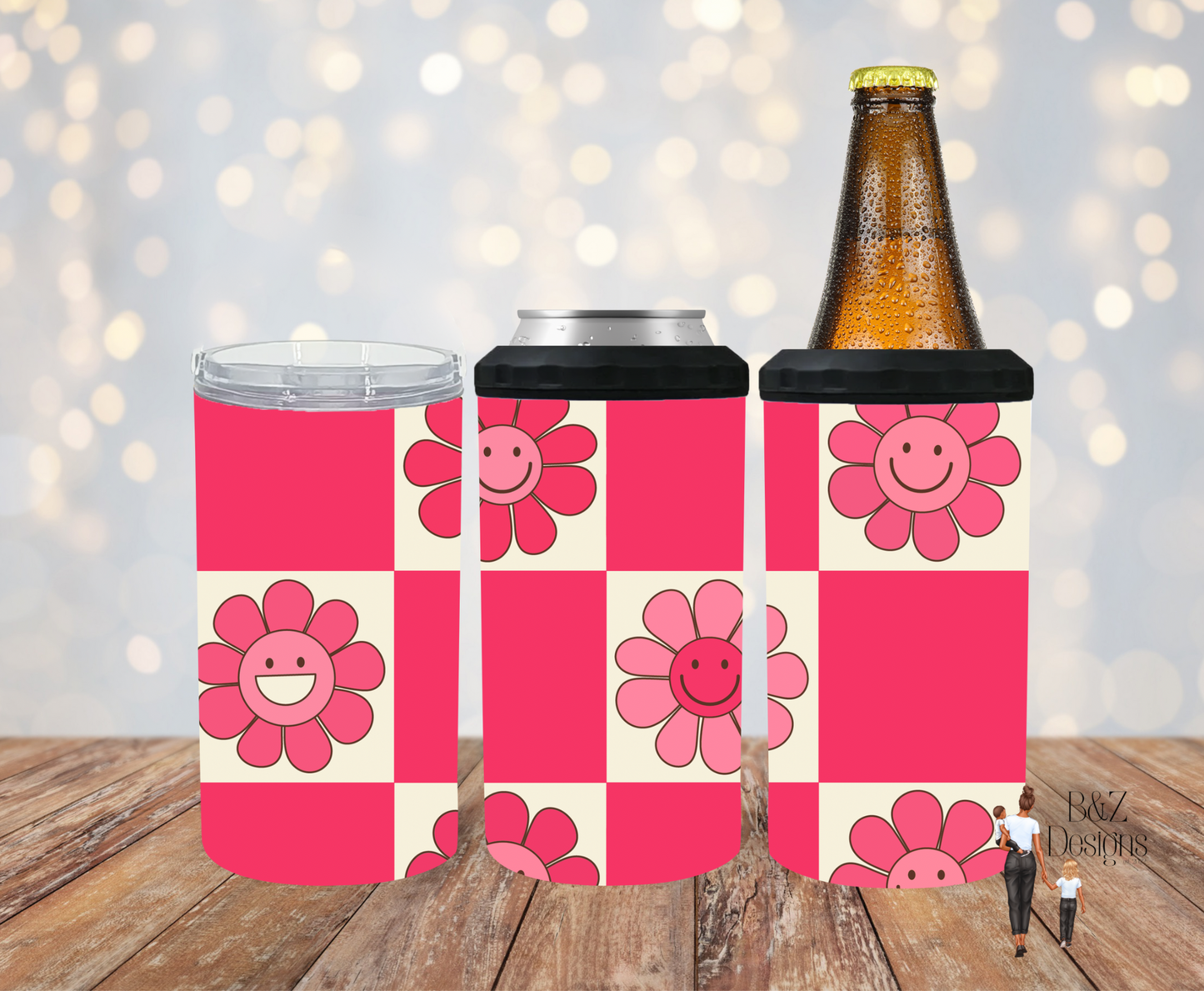 Groovy Flowers Can Cooler Combo