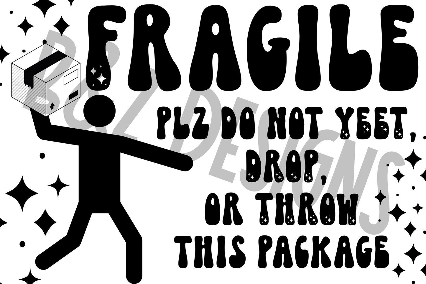 3x2 Fragile Label Pack