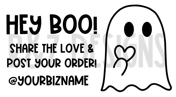 Hey Boo! Share The Love Small Labels Pack