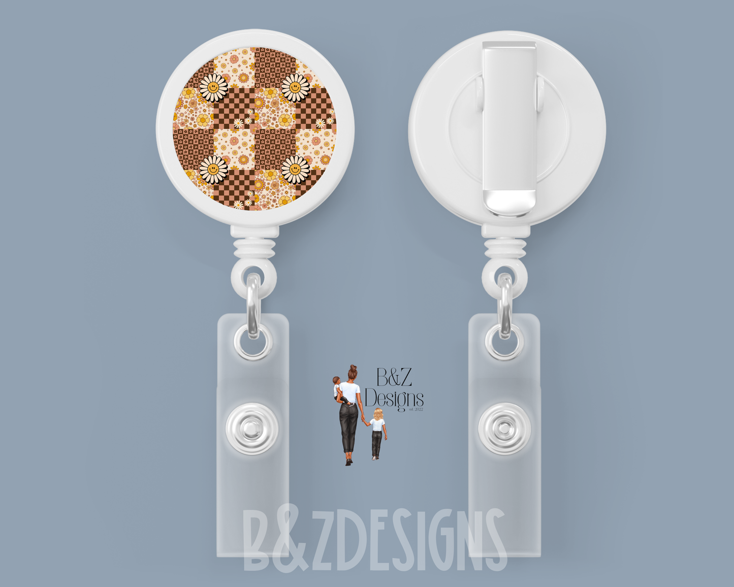 Groovy Prints Retractable Badge Reel
