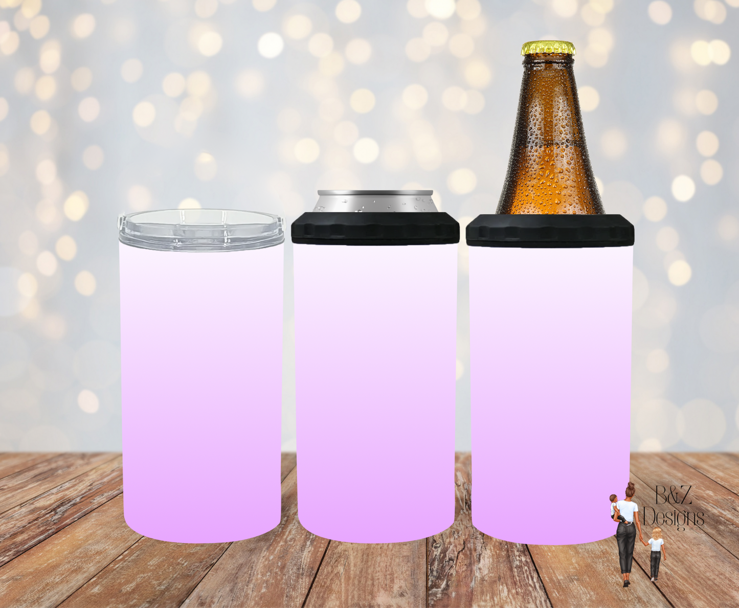 Neon Ombre (4 options) Can Cooler Combo