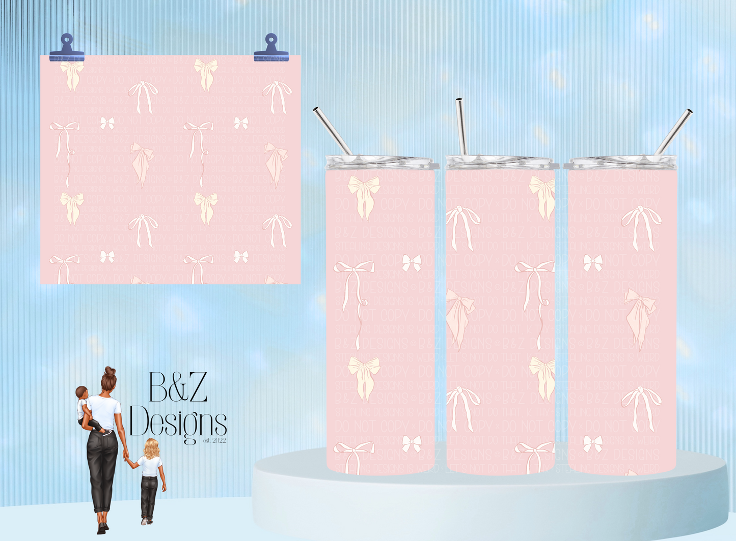 20oz Bows Tumbler