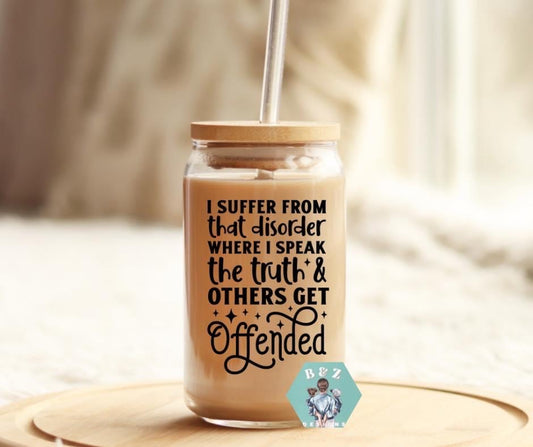 16oz Others Get Offended Glass Cup