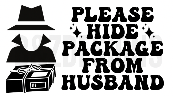 Please Hide Package From Husband Small Labels Pack