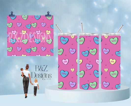 20oz V-Day Hearts Tumbler