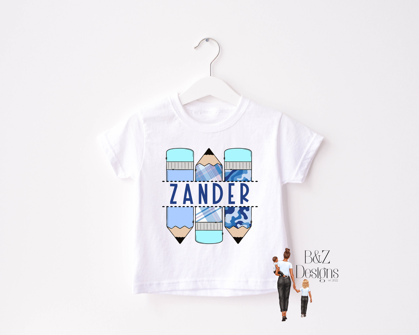 Boys Custom Name Pencil