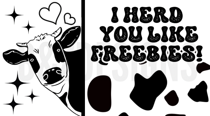 I Herd You Like Freebies Small Labels Pack
