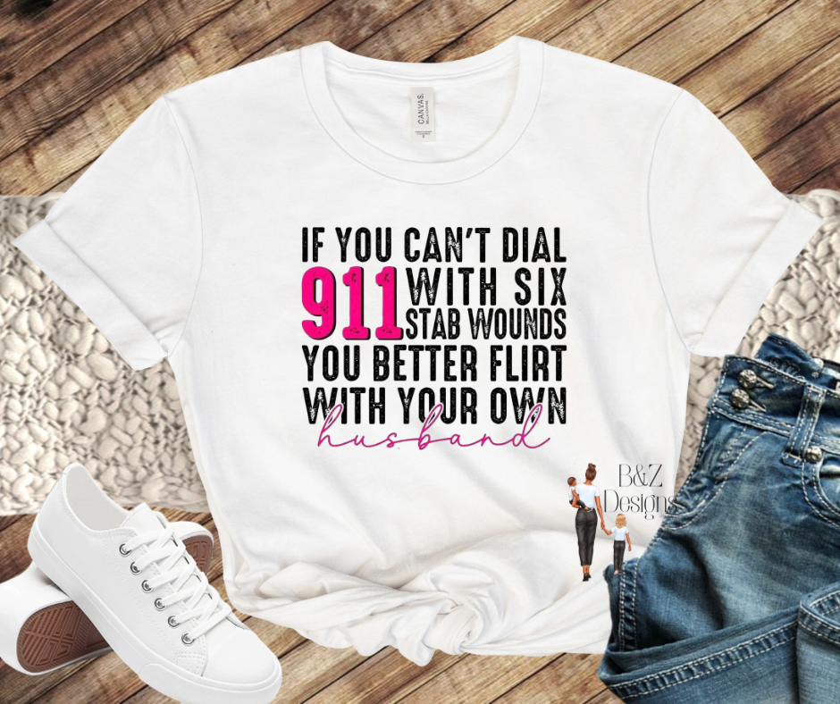 Flirt With Your Own Husband Tee/Crew