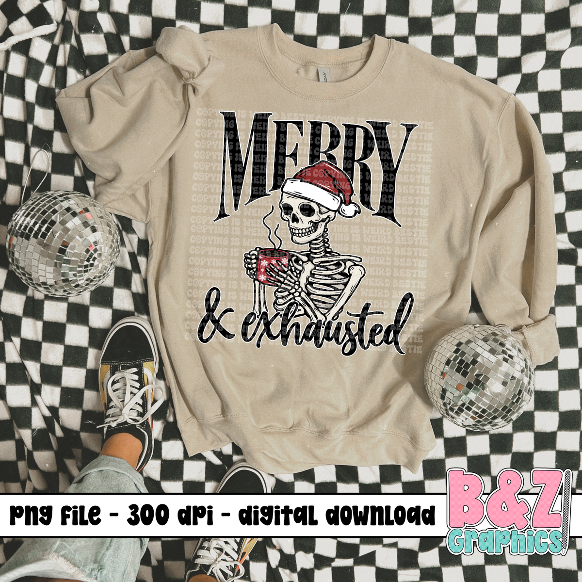 Merry & Exhausted PNG