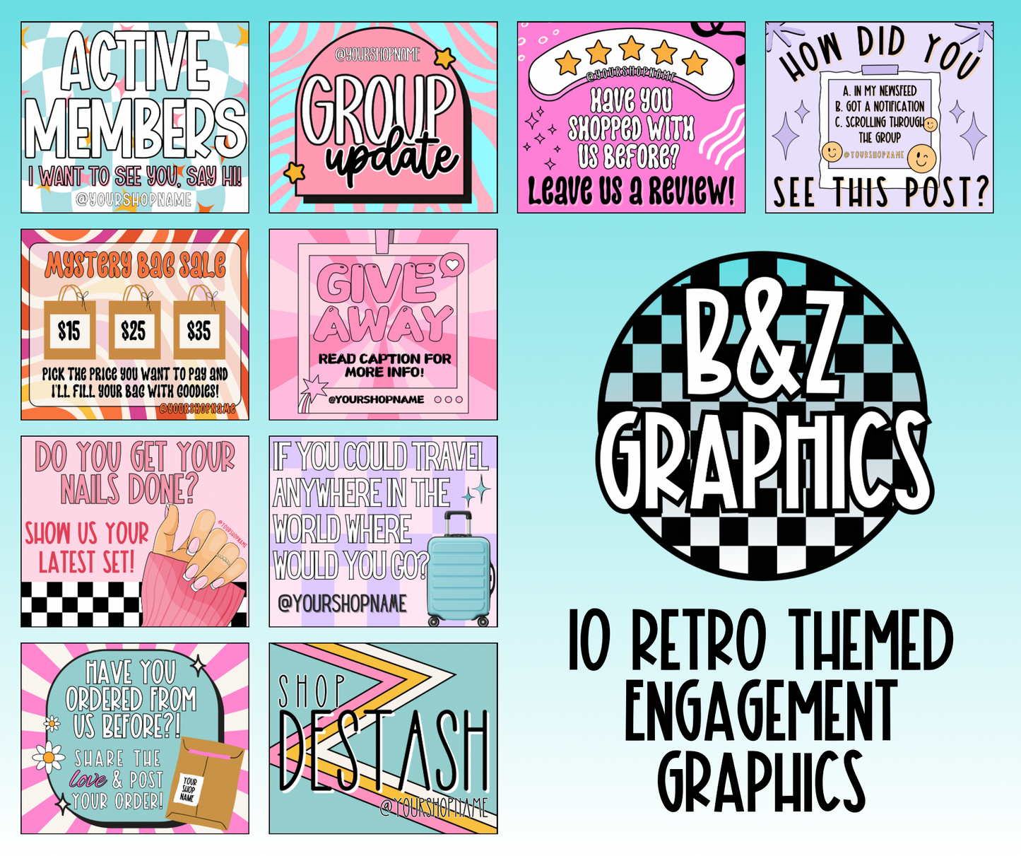 Retro Themed Engagement Bundle