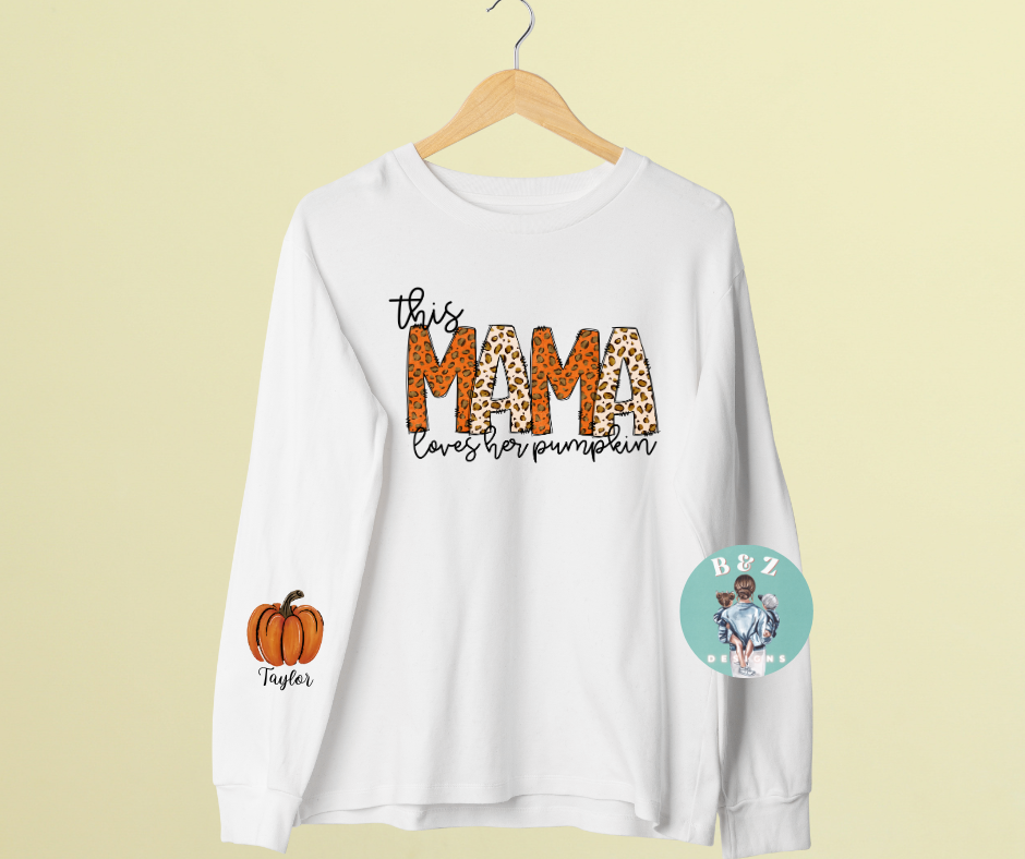 This Mama Loves Her Pumpkin(s) Crewneck